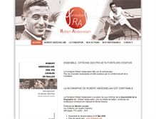 Tablet Screenshot of fondationrobertabdesselam.org